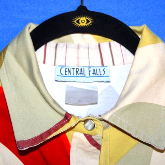 Vintage Central Falls Abstract Print Shirt - Women's Size M - Made in USA - Picture 2 of 10